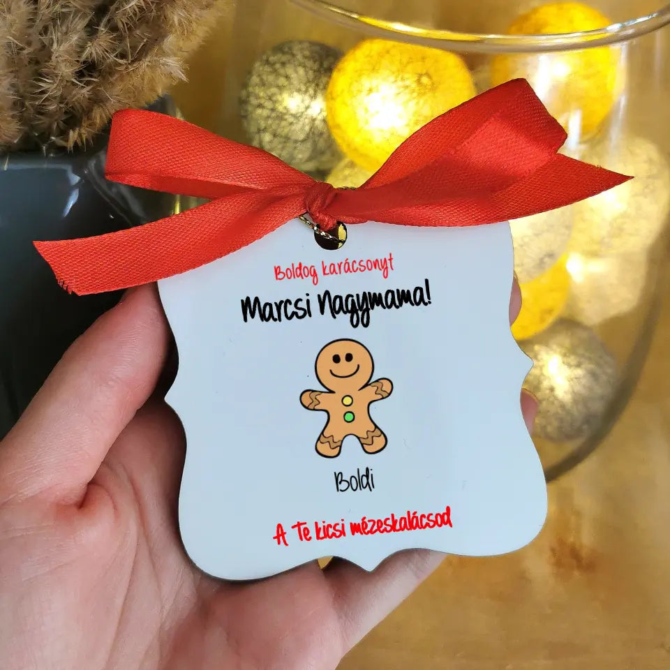 Mézeskalácsos karácsonyfadísz mamáknak