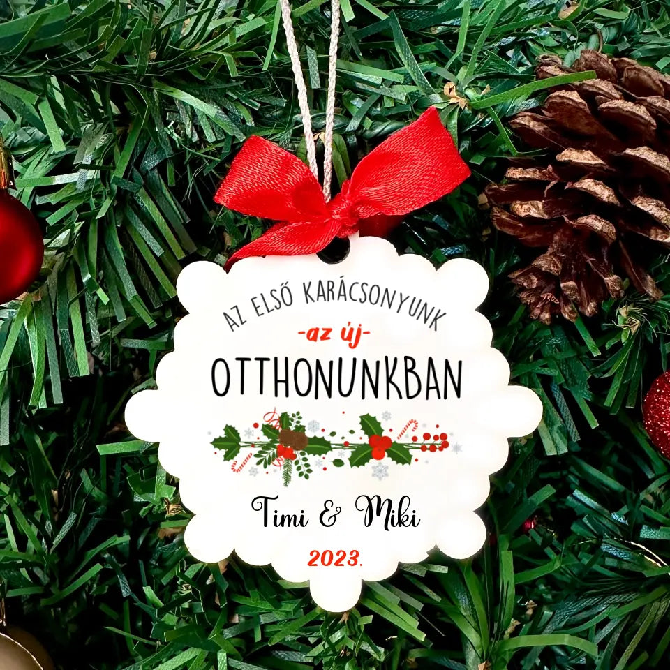 Új otthonunk - karácsonyfadísz