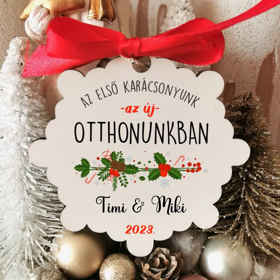 Új otthonunk – karácsonyfadísz, ajándék pároknak