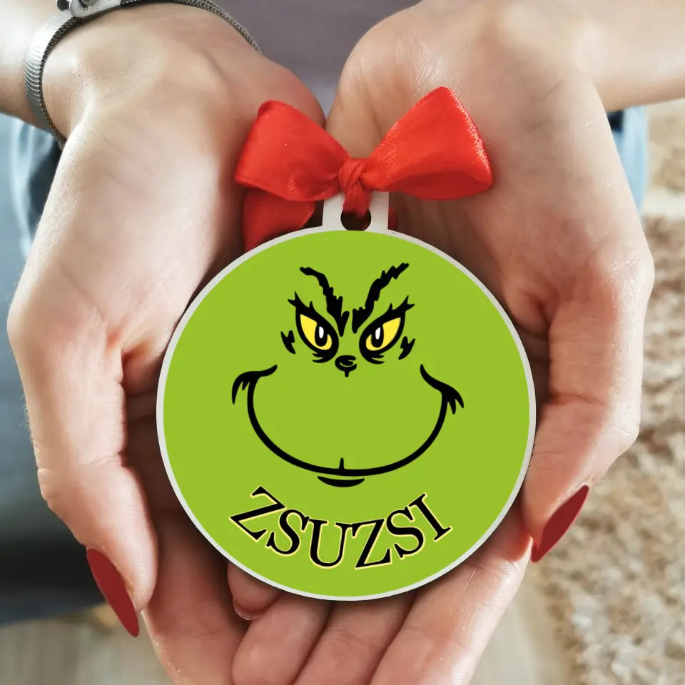 Grincses karácsonyfadísz karácsonyra