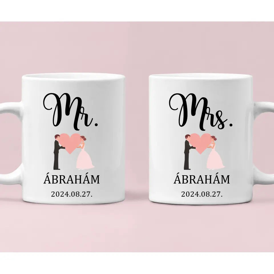 Mr. és Mrs. bögre pár bögre