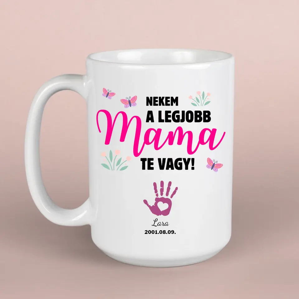Legjobb Mama kéznyomos bögre