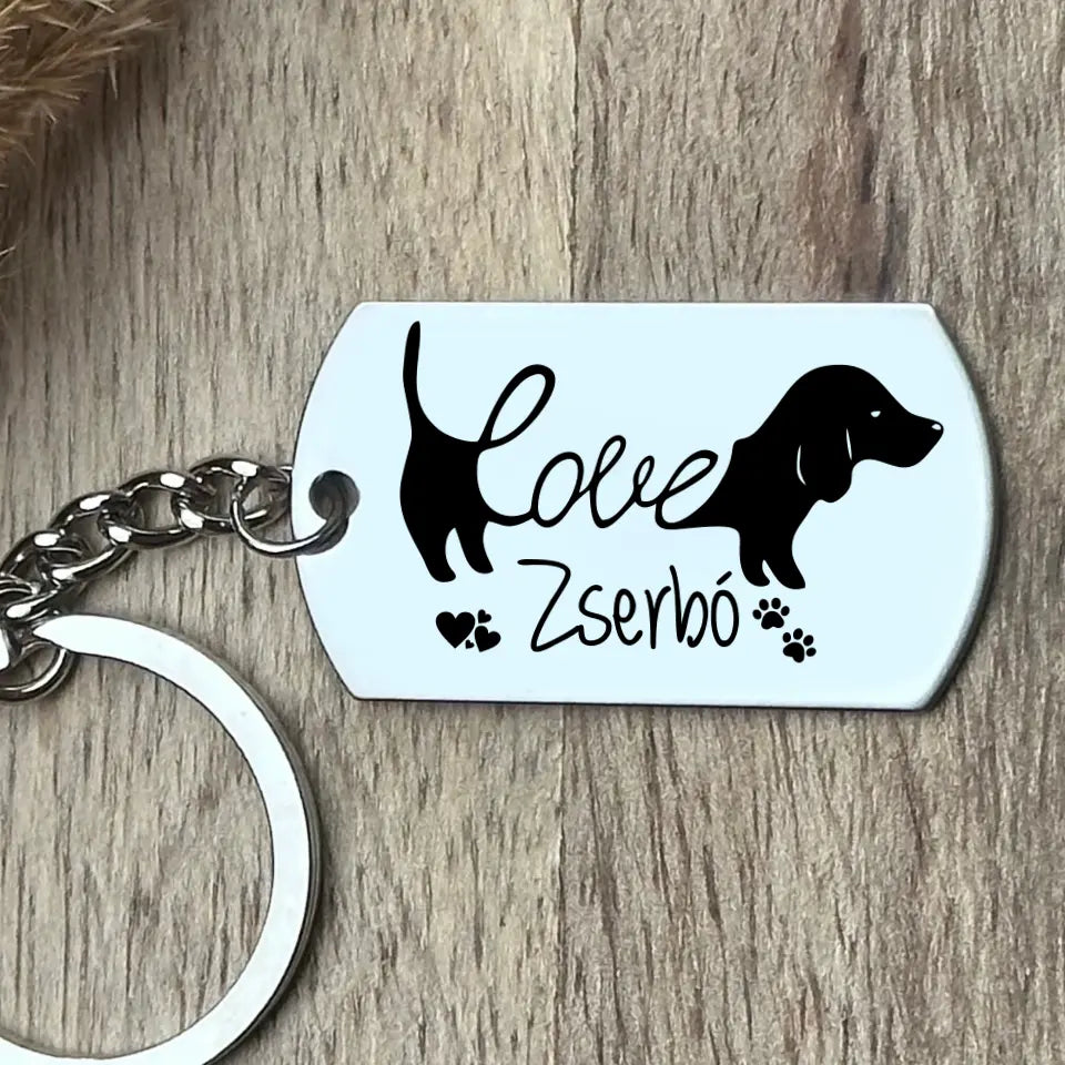 Tacsis kulcstartó – tacskó imádó gazdiknak