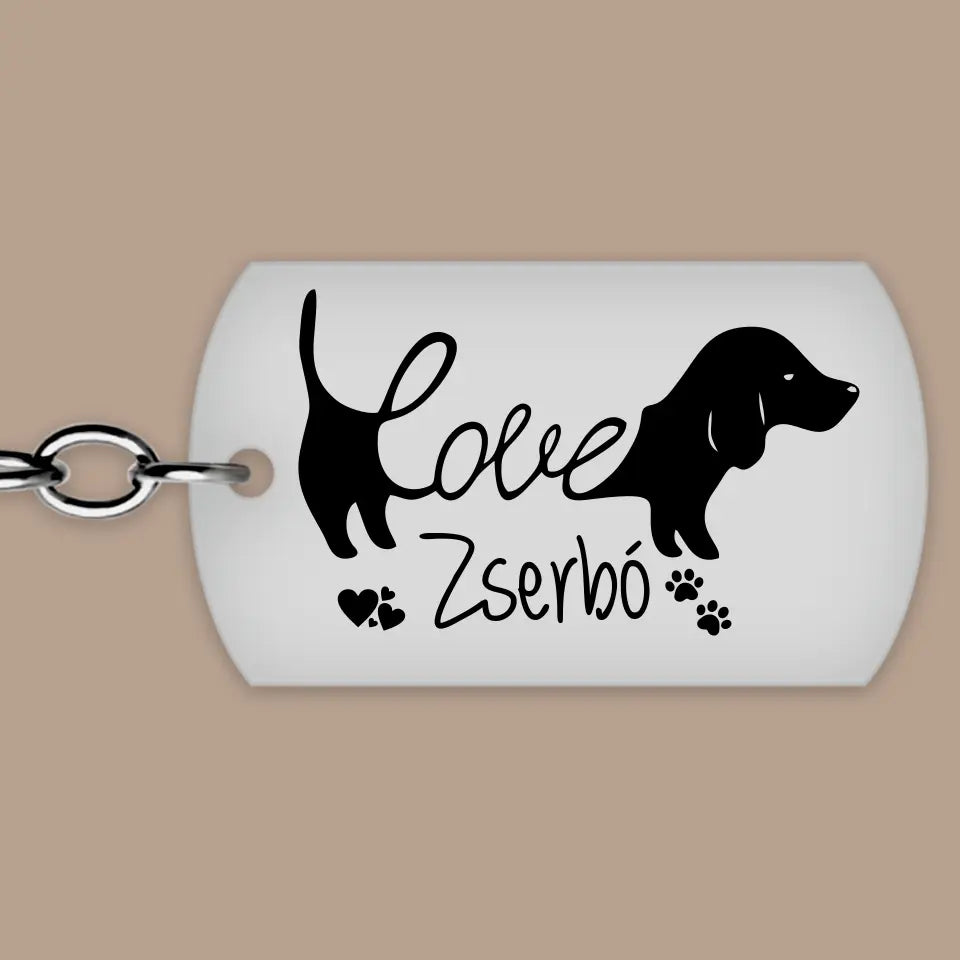 Tacsis kulcstartó – tacskó imádóknak