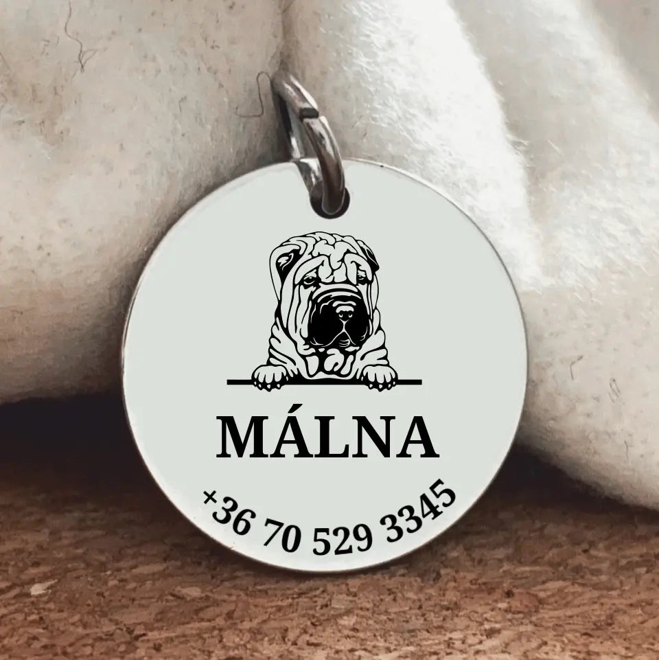 Shar pei kutyabiléta 2 méretben