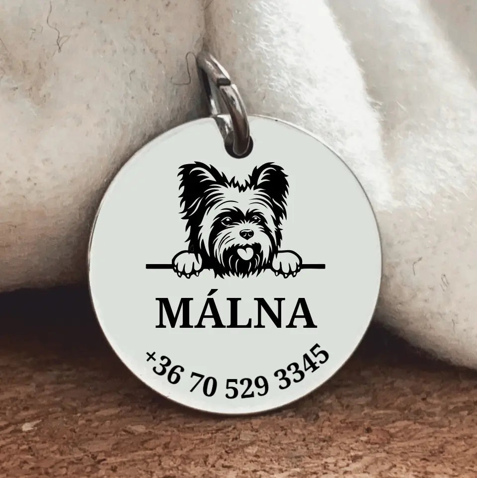 Yorkshire mintás kutya biléta