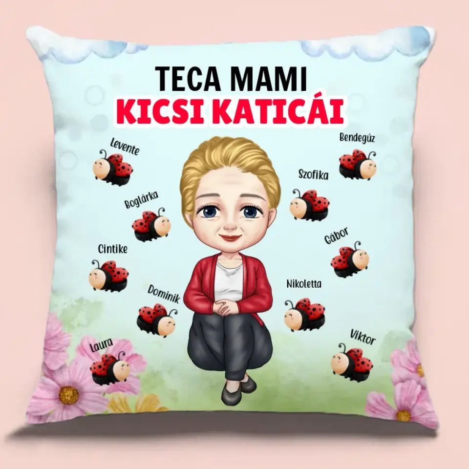 Mama kicsi katicái - ajándék párna mamáknak