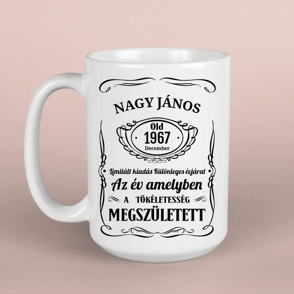 Szülinapos whiskys bögre