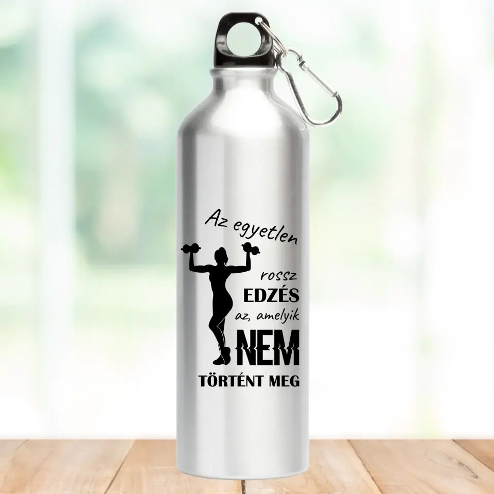 Az egyetlen rossz edzés, csajos kulacs