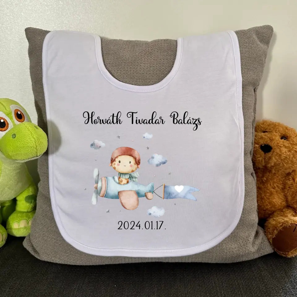 Cuki repülős előke kisfiúknak 