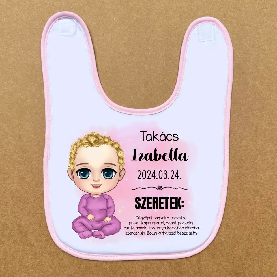 Személyre szabható babaelőke - kislányoknak