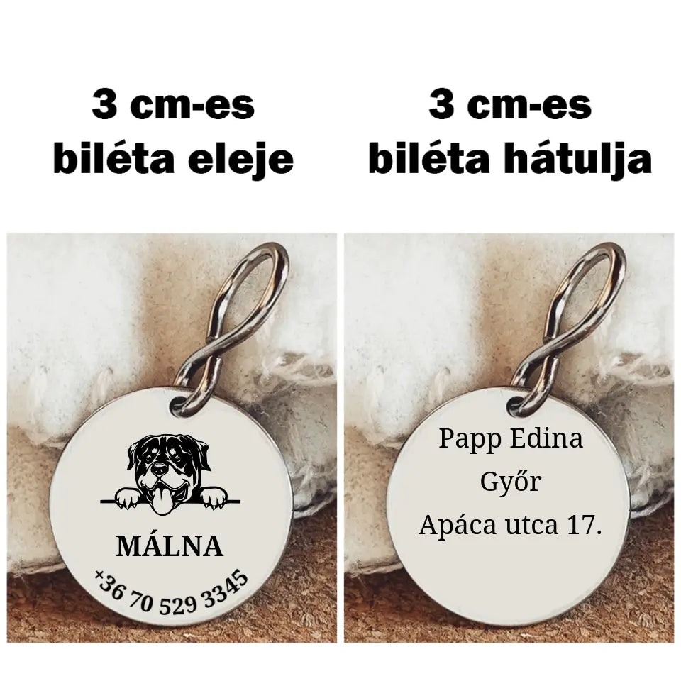 Kutyabiléta Rottweilernek