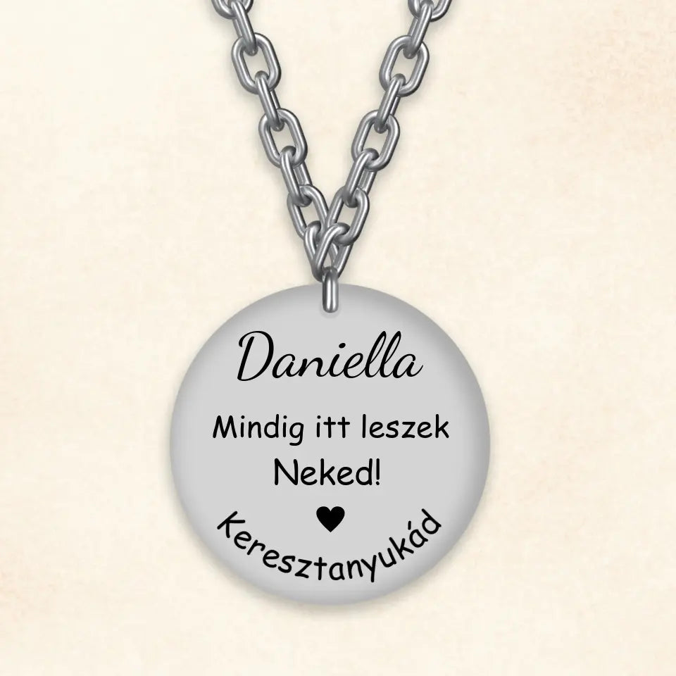 Ajándék keresztelőre, emlékőrző nyaklánc, egyedi ajándék