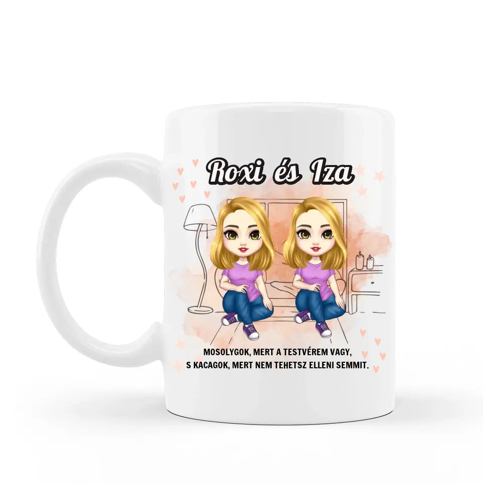 Vicces bögre lánytestvéreknek