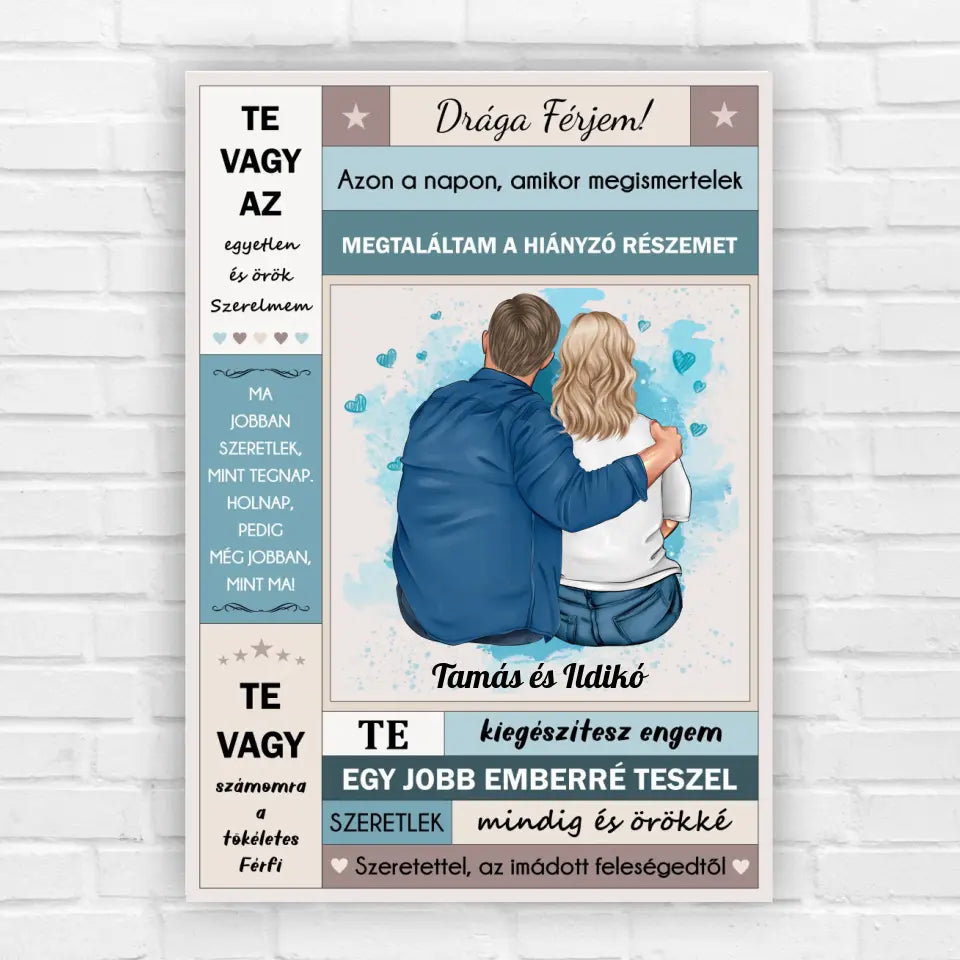 romantkus ajándék férjnek