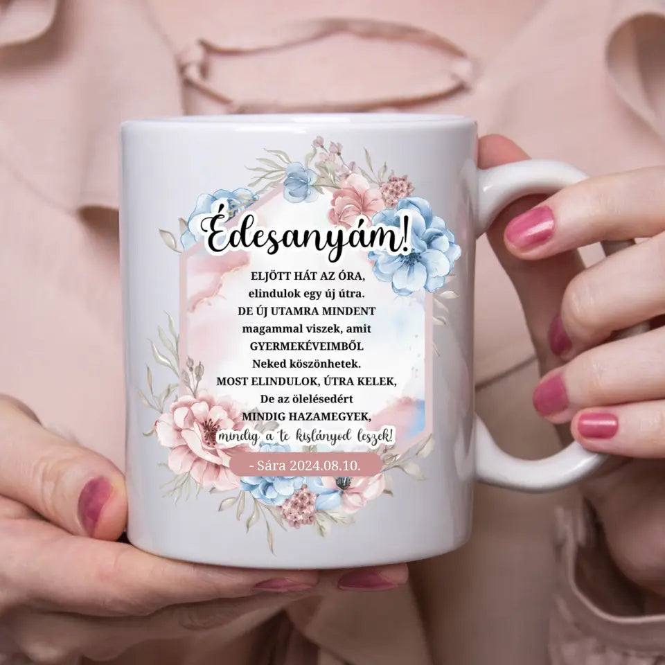 Esküvői szülőköszöntő ajándék édesanyáknak