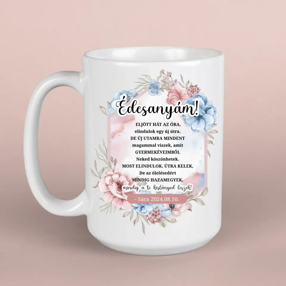 Szülőköszöntő ajándék édesanyáknak esküvőre