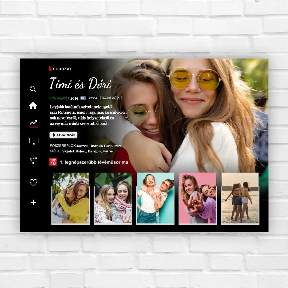 netflixes stílusú kép barátnőknek