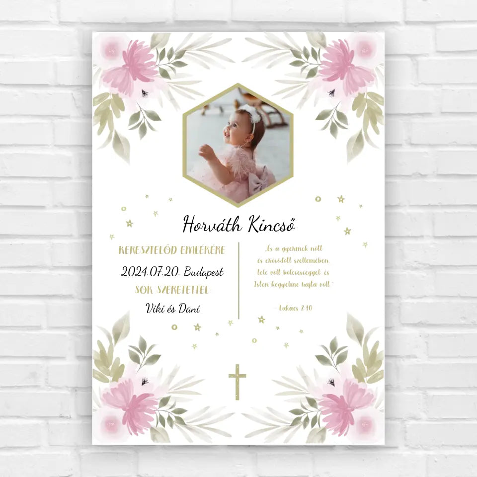 keresztelős ajándék kép