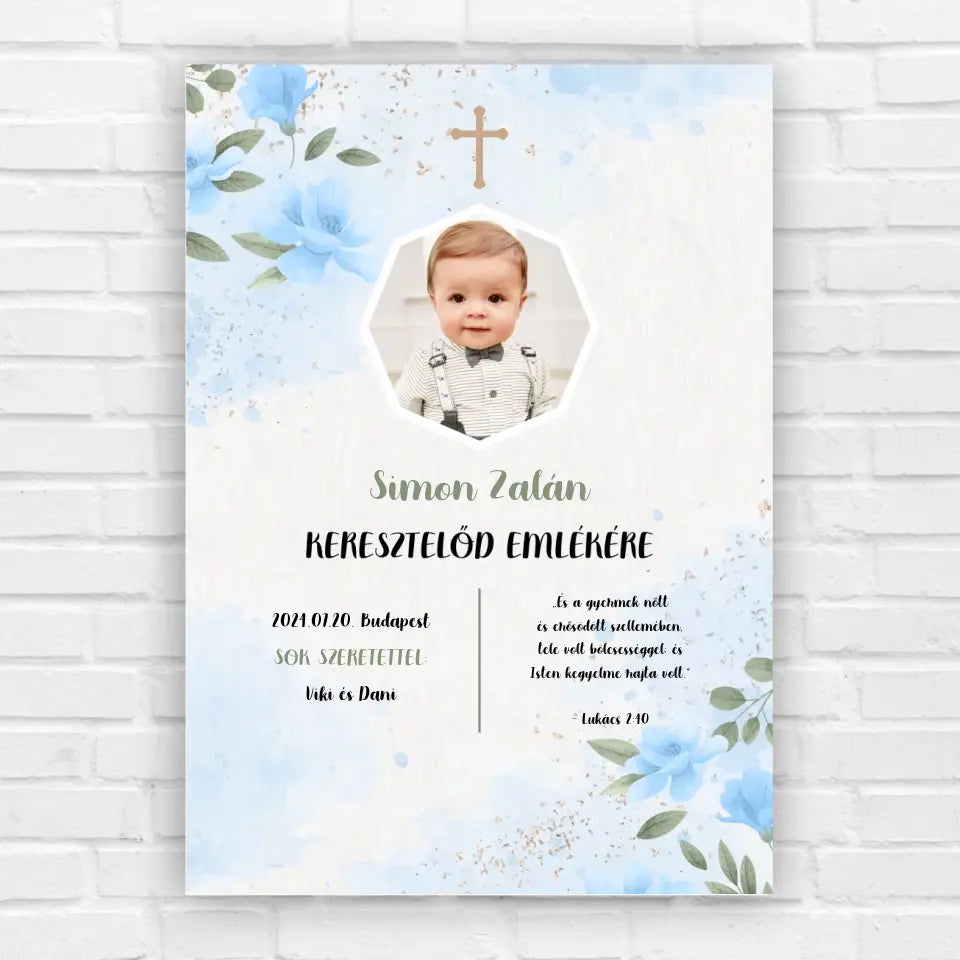 keresztelői ajándék kép