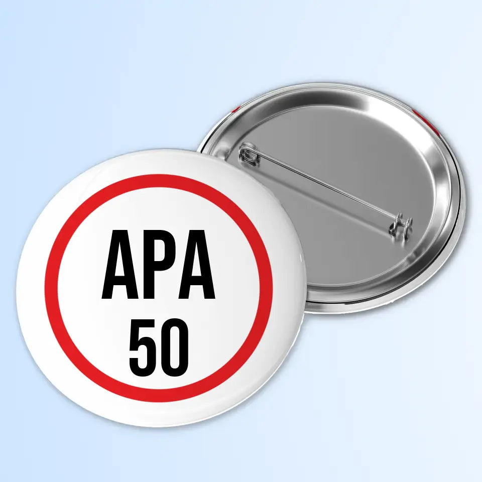 Broșă personalizată pentru a 50-a aniversare