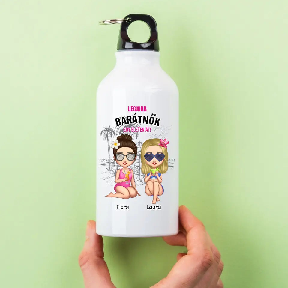 Sticlă de apă de vară pentru iubite