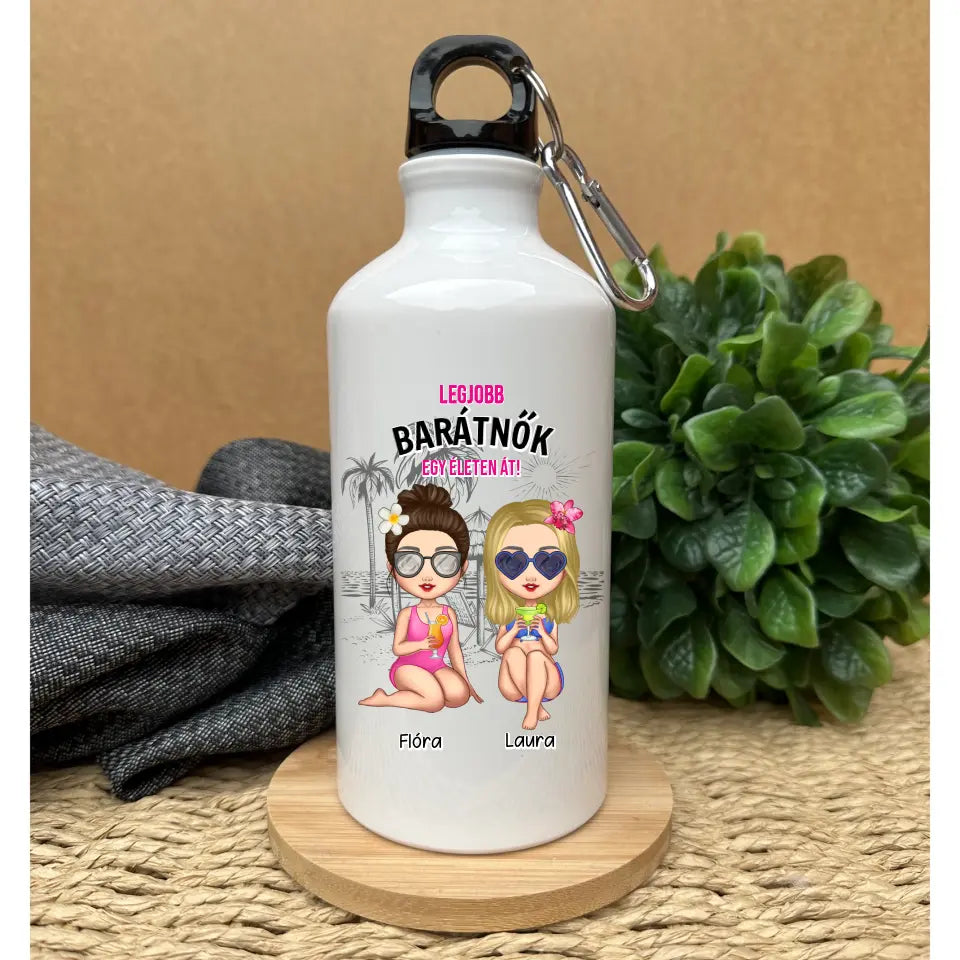 Sticlă de apă de vară pentru iubite