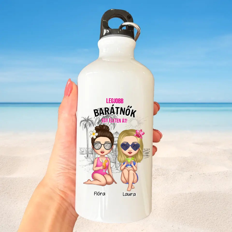 Sticlă de apă de vară pentru iubite