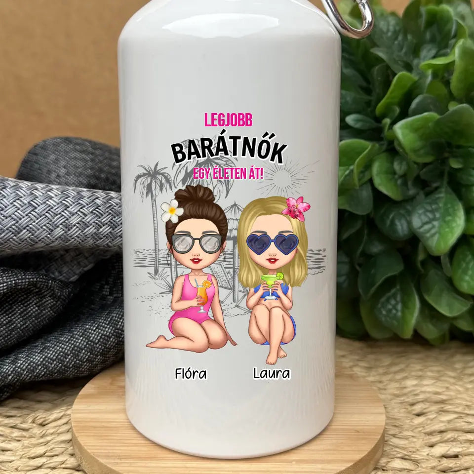 Sticlă de apă de vară pentru iubite