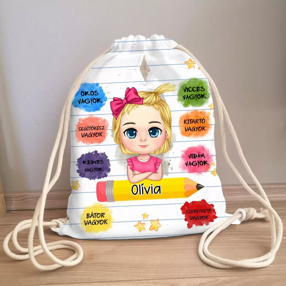 Bátorító hátitáska lánynak