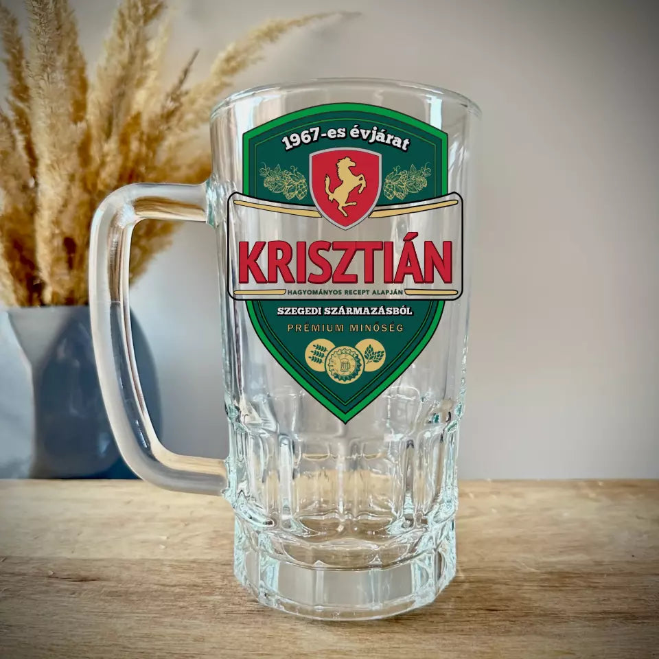 Cană de bere cadou personalizată