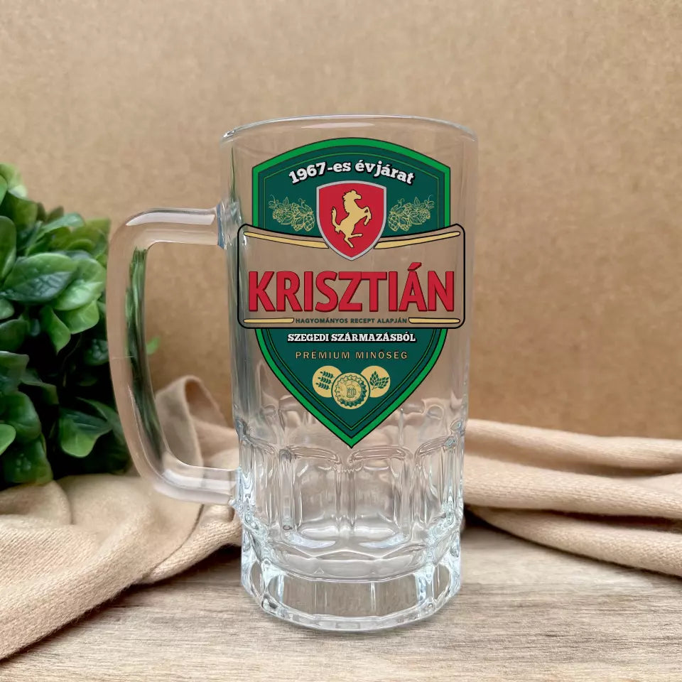 Cană de bere cadou personalizată