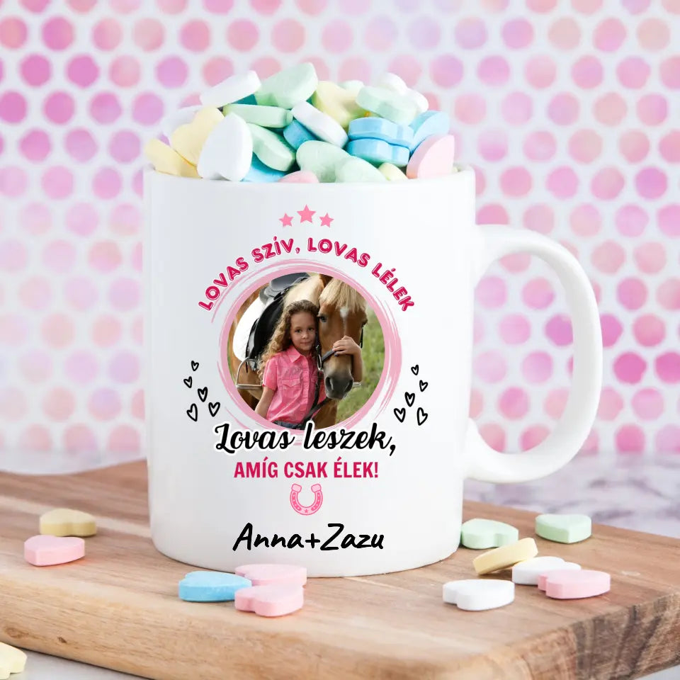 Cadou ecvestru pentru o fetiță - cană foto