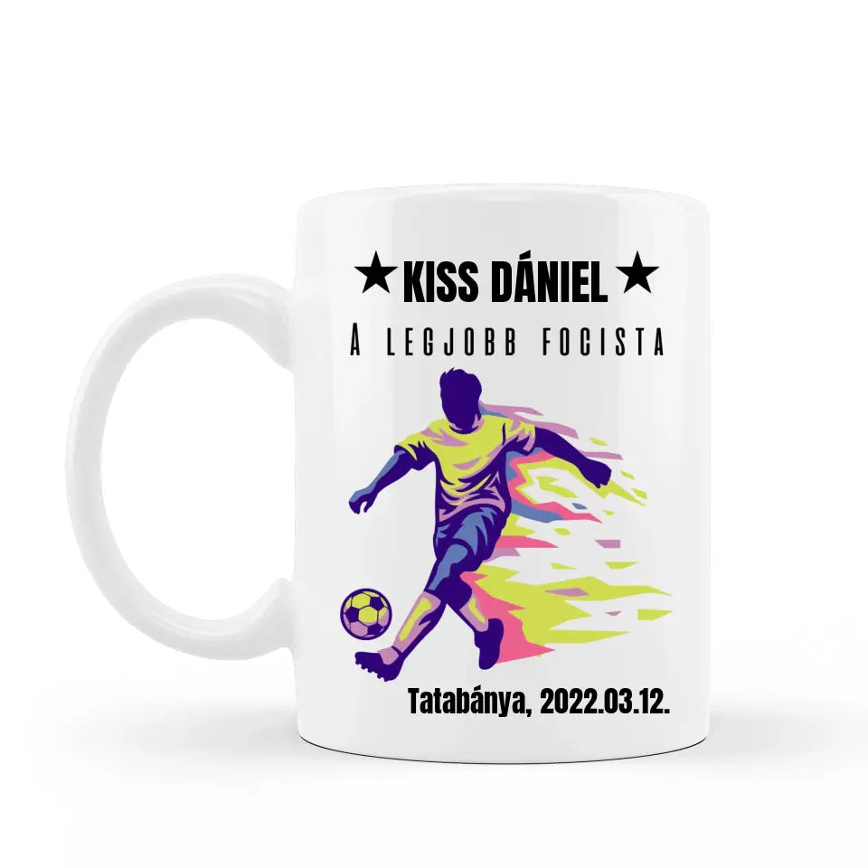 egyedi bögre focistának