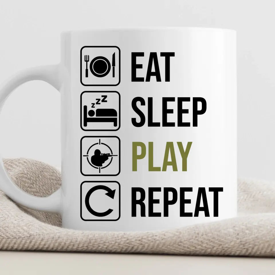 Airsoft ajándék - vicces bögre