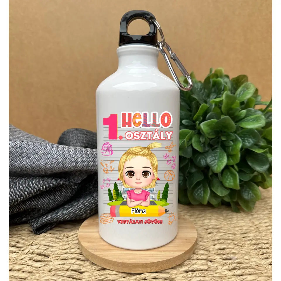 saját neves kulacs kislánynak