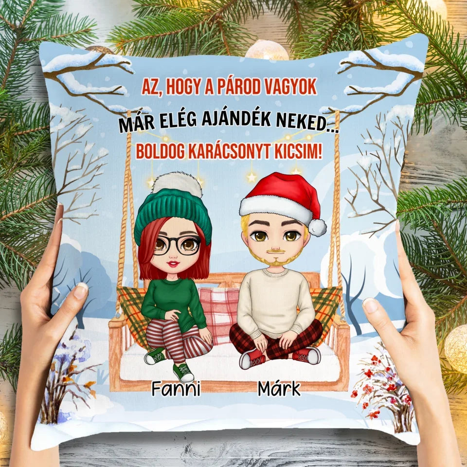 Karácsonyi párna pároknak