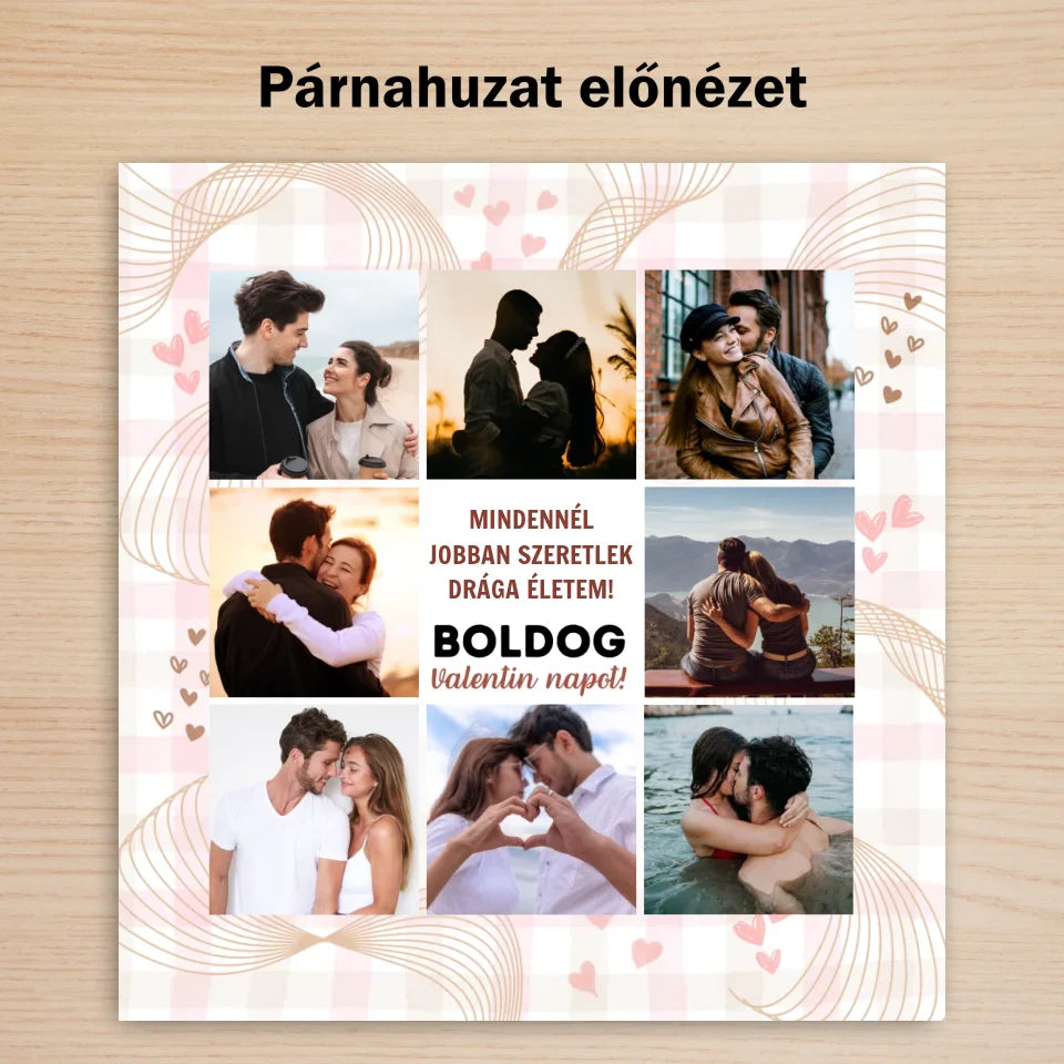 szerelmes párna Valentin napra