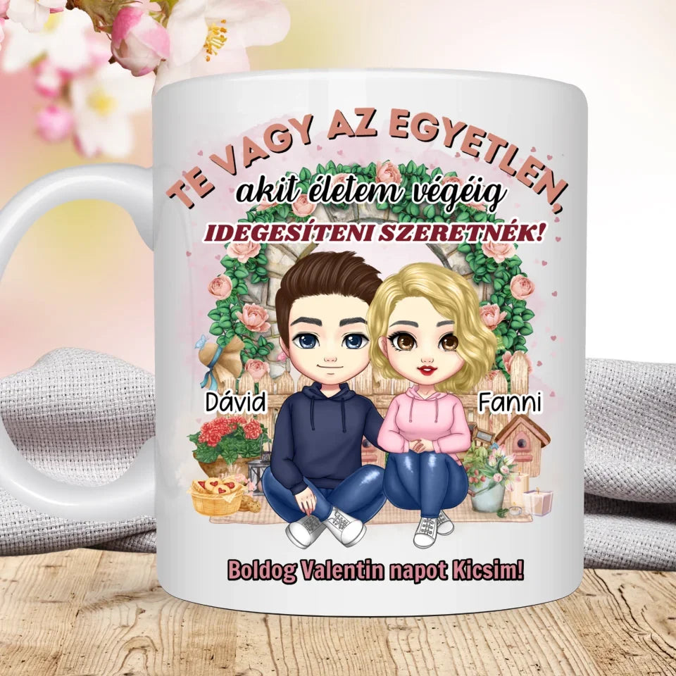 Te vagy az egyetlen - szerelmes bögre