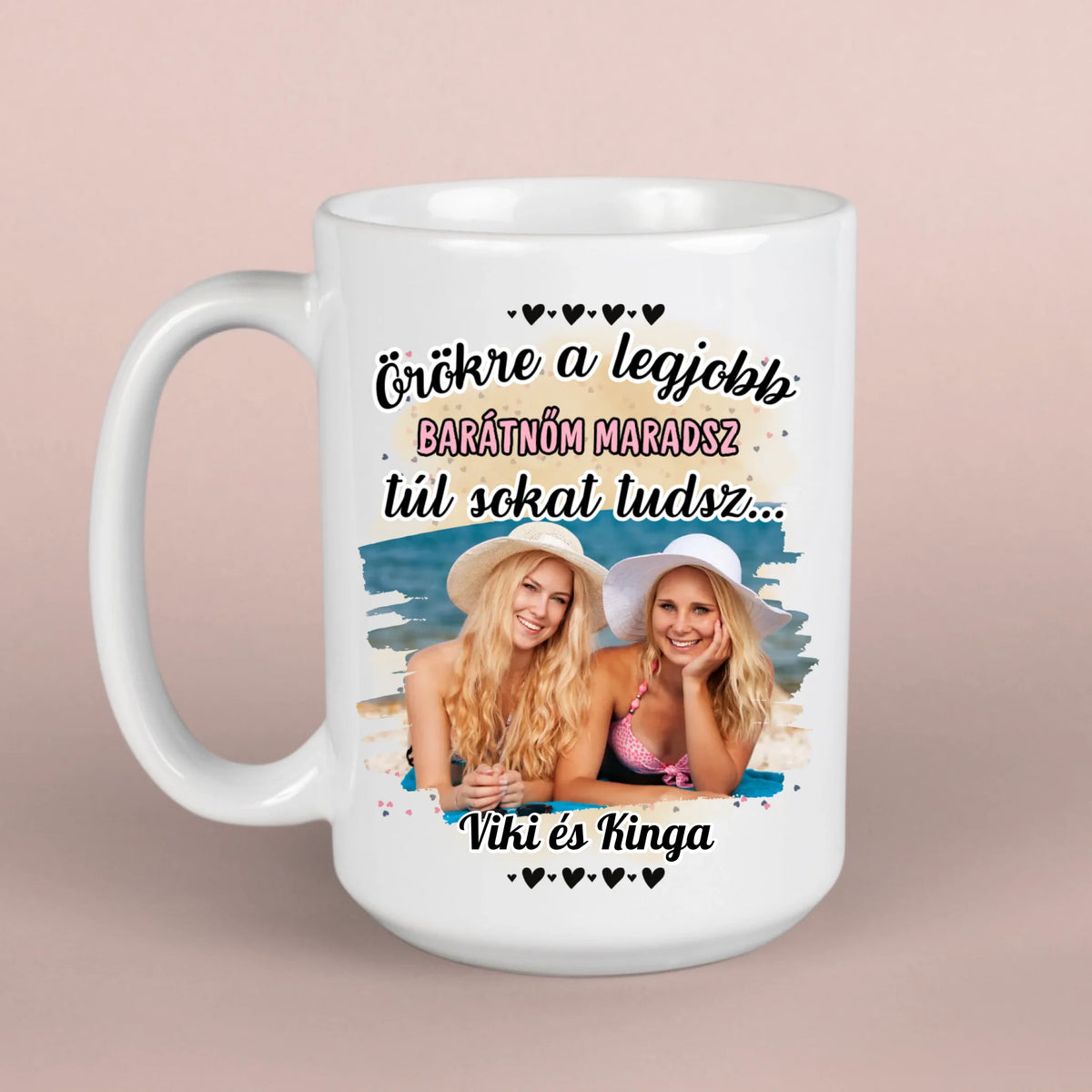 bögre fényképpel barátnőnek