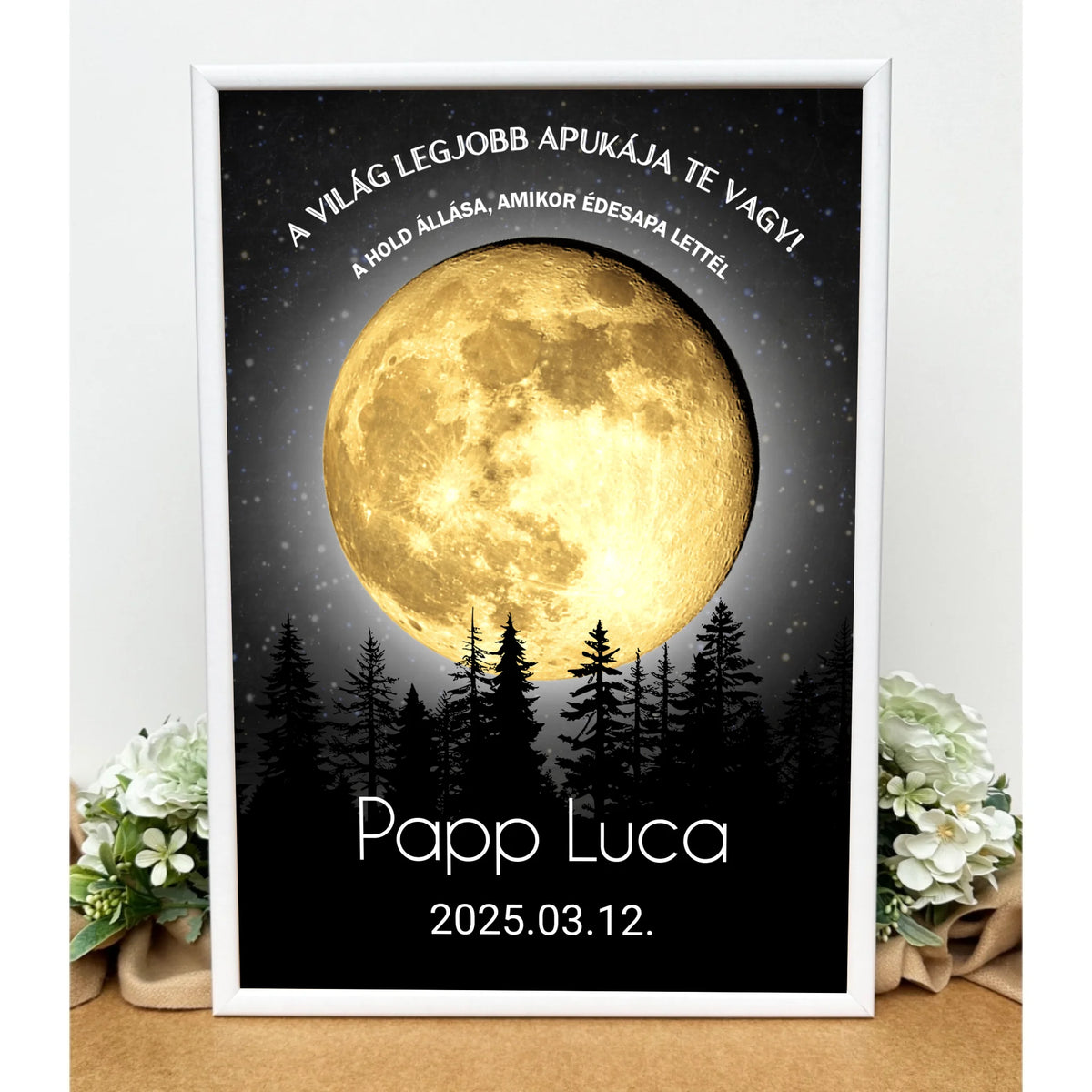 Imagine cu fazele lunii pentru tată - 1 copil