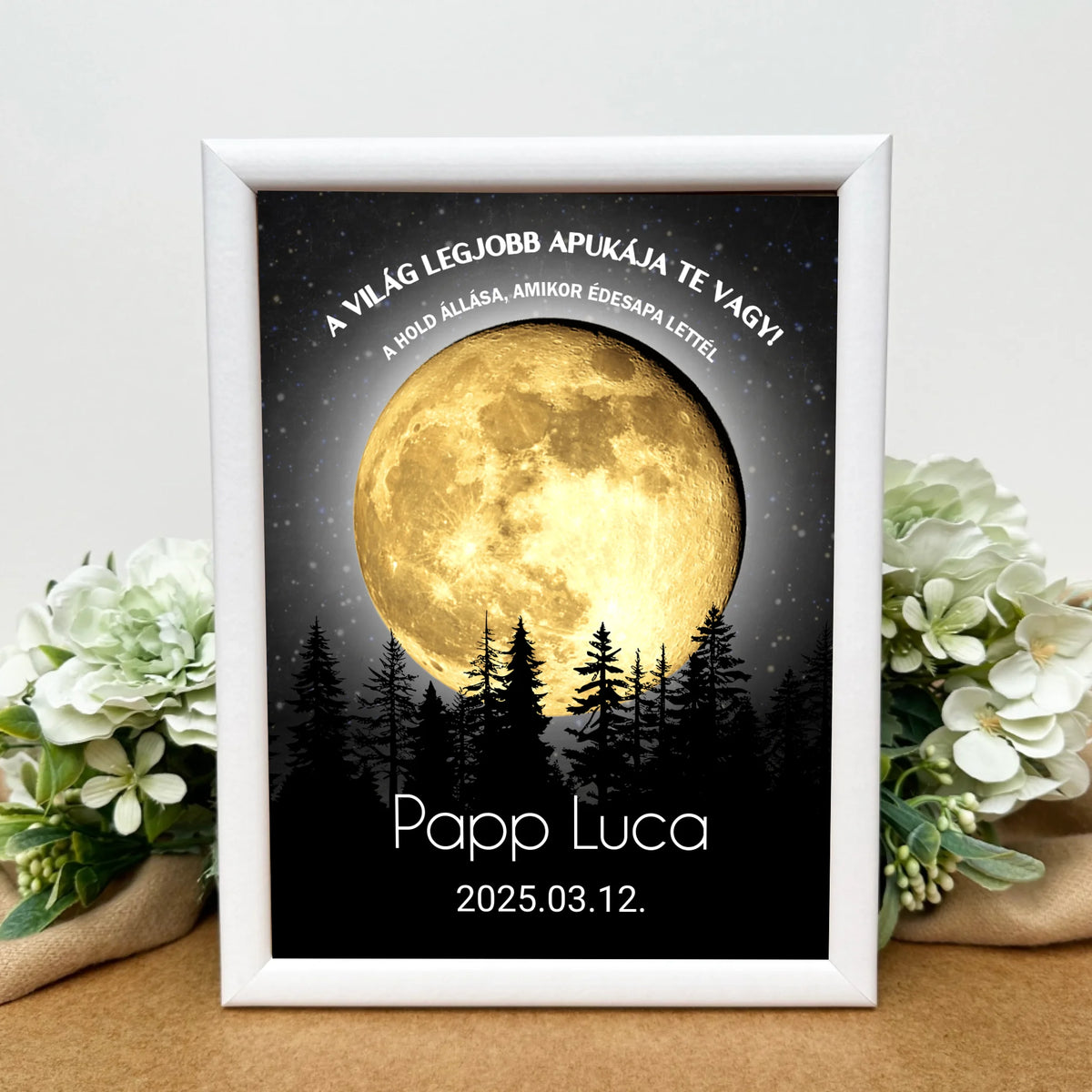 Imagine cu fazele lunii pentru tată - 1 copil