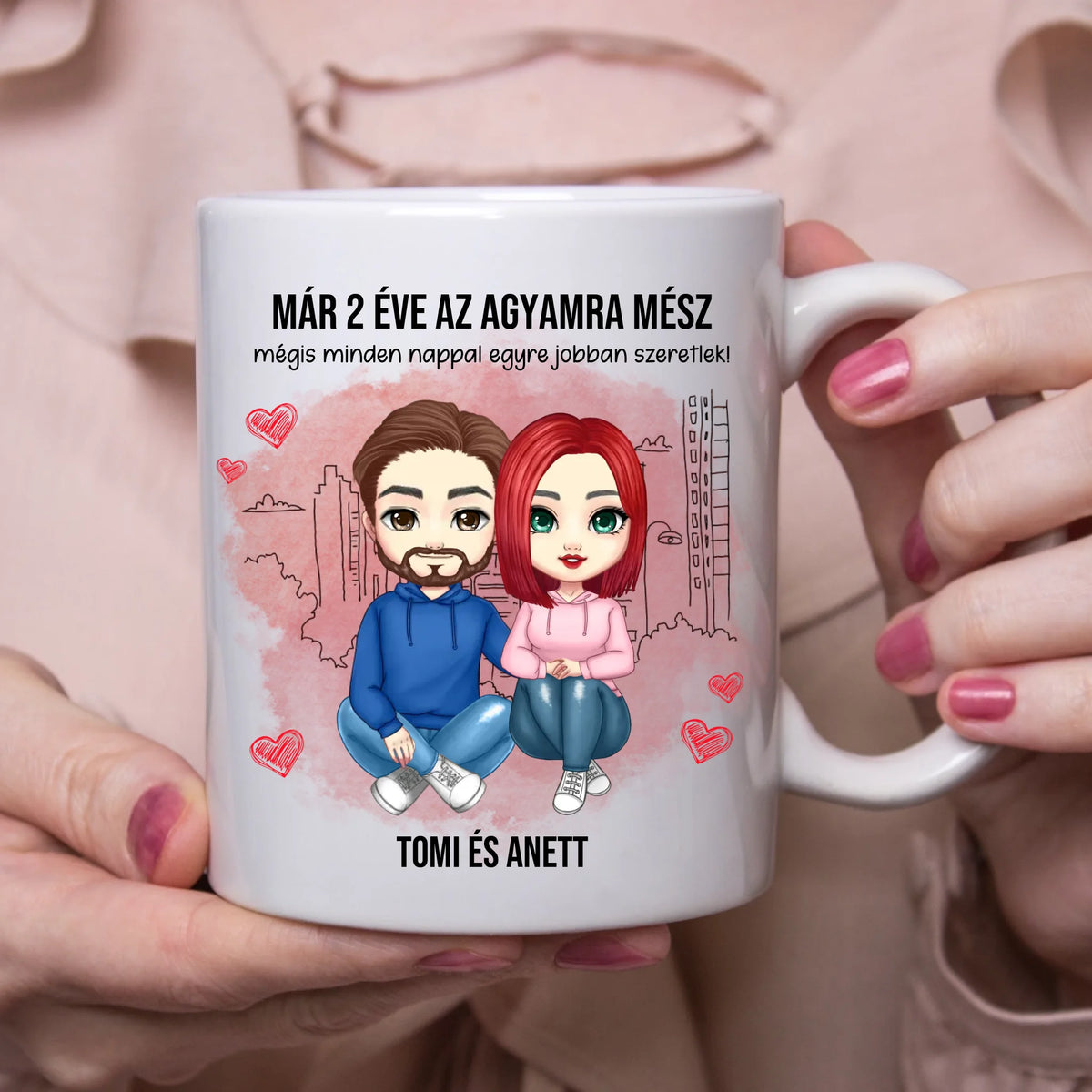 Cană personalizată pentru cupluri - Te duci la creier