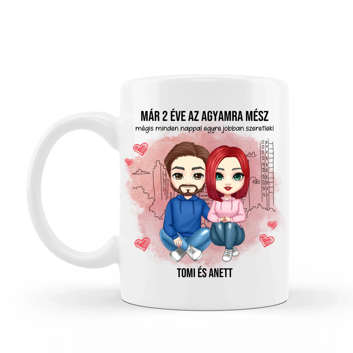 Cană personalizată pentru cupluri - Te duci la creier