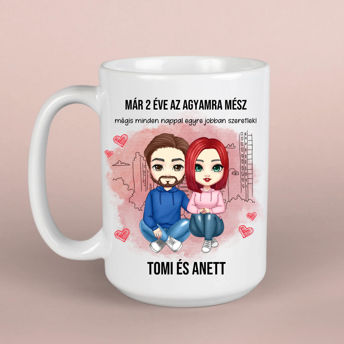 Cană personalizată pentru cupluri - Te duci la creier