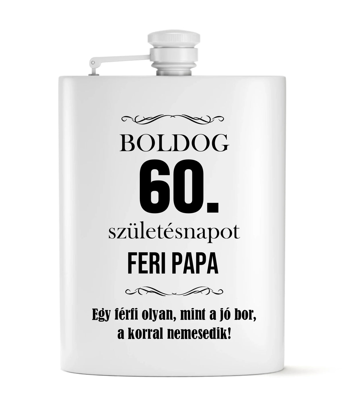 Cadou de 60 de ani – set de flacoane gravate