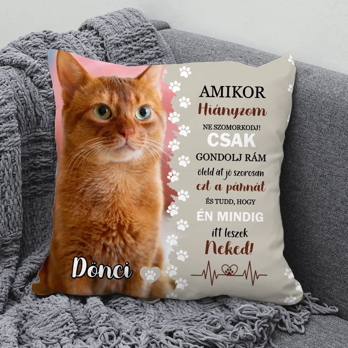 Pernă unică pentru pisici, potrivită pentru proprietari – cadou pentru pisici