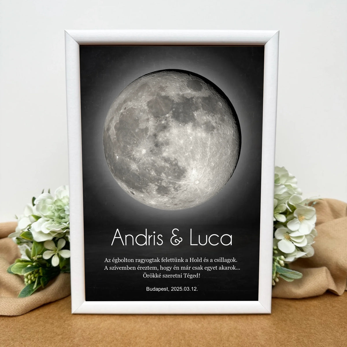 Tablou de perete cu fazele lunii - decor special