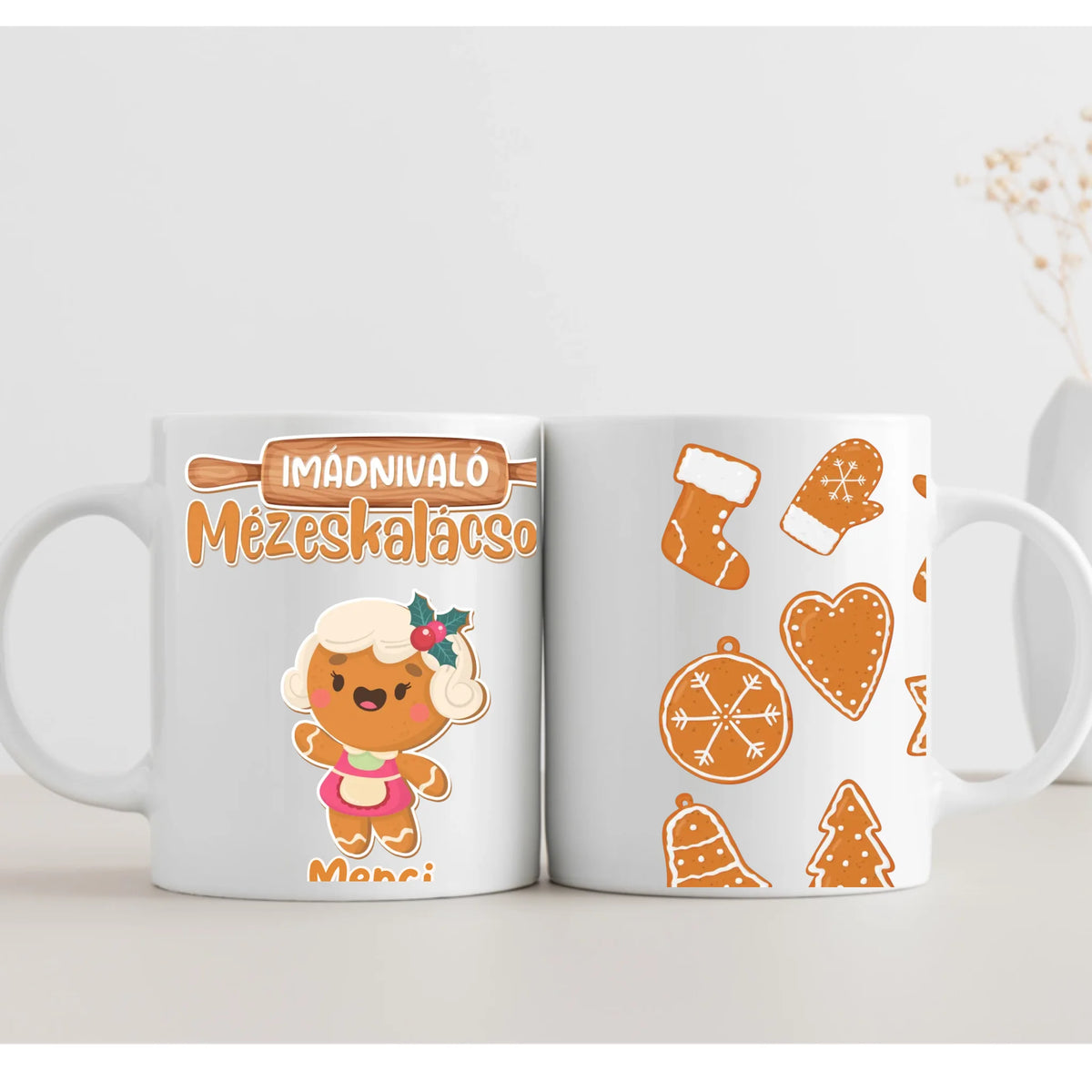 Adorabila turtă dulce a mamei - cană cu două fețe