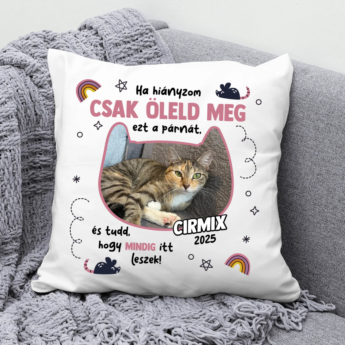 Pernă cu memorie pentru pisici